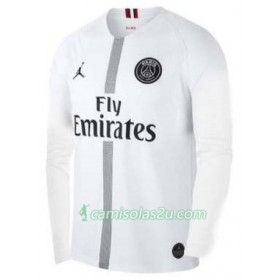 Camisolas de Futebol Paris Saint-Germain Jodan Branco Equipamento 3ª 2018/19 Manga Comprida